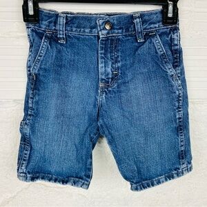 WRANGLER denim jean cotton adjustable waist boys summer shorts size 6